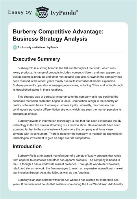 inbound study of burberry|burberry plc strategy.